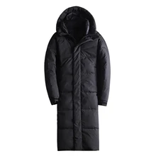 New Winter Men X-Long Coats Casual Jackets Quality and Comfortable Outerwear Winter Thick White Duck Down Warm Parka