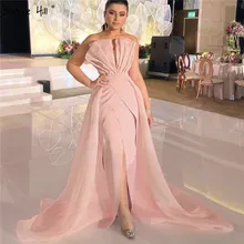 Розовое без бретелек сексуальное простое платье для выпускного вечера es с открытыми плечами Русалка Элегантное платье для выпускного вечера Serene Хилл BLA70233