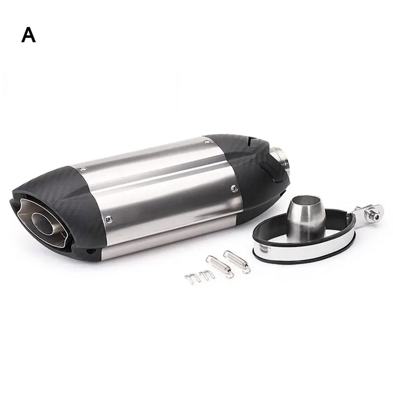 A Универсальный Akrapovic выхлопной мотоцикл глушитель Escape двигатель дБ убийца скутер трубы MIVV велосипед 51 для Z900 Ninja250 R3 R6 RC390 - Цвет: A