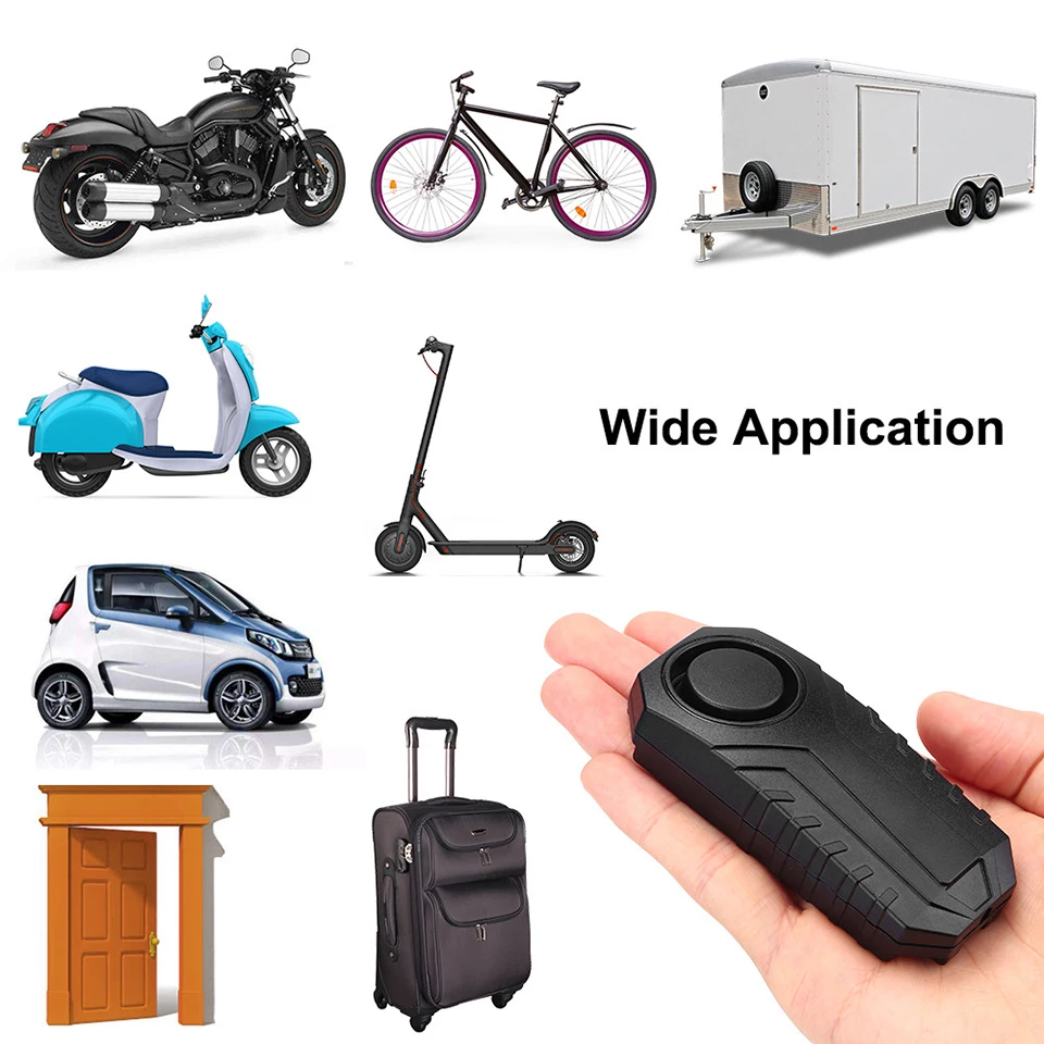 ring keypad motion sensor Elecpow Anti-Theft Vibration Bicycle Alarm Remote Control 113dB Loud Alarm Sensor Wireless Waterproof Bike Motorcycle Security home security panic button