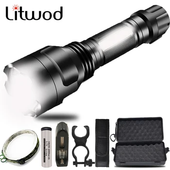 

Litwod XM - L T6 & COB Led Flashlight Torch Aluminum 4000 Lumens Waterproof Hard Light Bulbs for Camping Bicycle Lantern