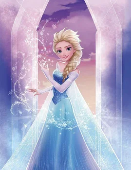 

JMINE Div 5D Frozen Elsa Princess Full Diamond Painting cross stitch kits art High Quality Cartoon 3D paint by diamonds
