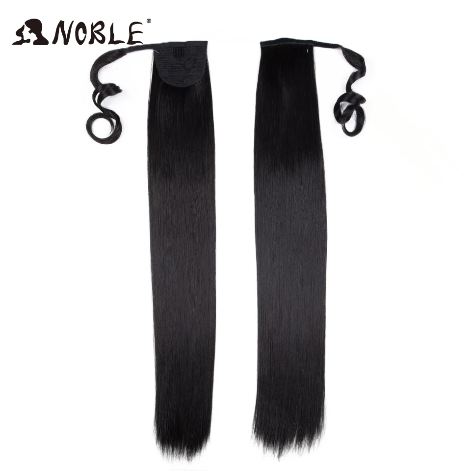 Hair Extensions 32 Inch Wrap Around Clip In Ponytail Heat Resistant Synthetic Pony Tail Fake Hair
