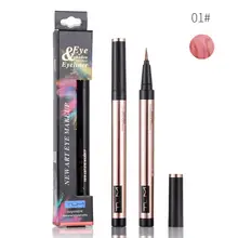 6 цветов Водостойкая Подводка для глаз быстросохнущая прочная подводка для глаз карандаш Алмазная блестящая жидкая подводка для глаз Косметика для макияжа 3 г TSLM2