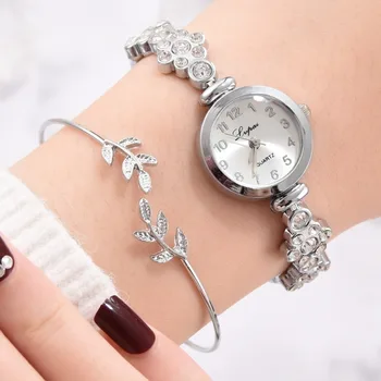 

reloj mujer Simple fashion Wrist Watches for Women Rhinestone Set Quartz Wristwatch Women Wristwatches for Ladies Relogio
