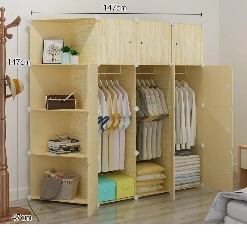 Meble Mobile Gabinete Armario Almacenamiento Armoire Chambre Dresser Mobilya De Dormitorio шкаф Mueble гардероб - Цвет: Version L