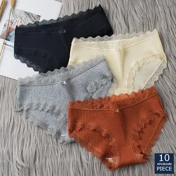 

10 PCS/LOT Wholesale Hot Sale Fashion Women Panties Underwear Comfort Intimates Sexy Lingerie Female briefs LDJ 931