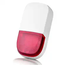 Smarsecur открытый беспроводной мигающий Сирена стробоскоп светильник сирена для H6 система охранной сигнализации для дома