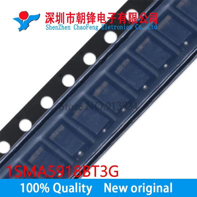 

Новый оригинальный 1SMA5918BT3G 818B 5,1 В 1,5 Вт диод SCHOTTKY SMA(DO-214AC)