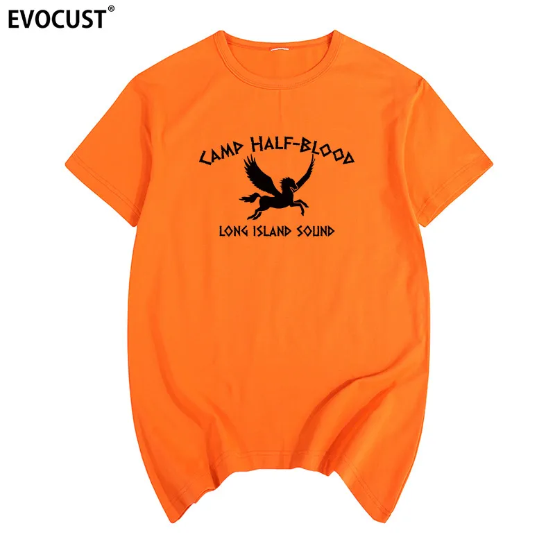 Летняя хлопковая футболка для мужчин и женщин лагерь с изображением
