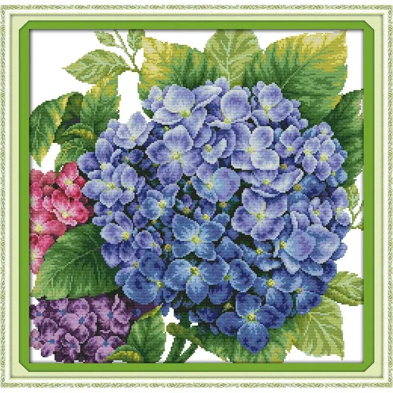 Rose Lily Flower Pattern Cross Stitch Kit 11CT 14CT DIY Embroidery Needlework Set Fine Gifts Home Decoration cross stitch kit