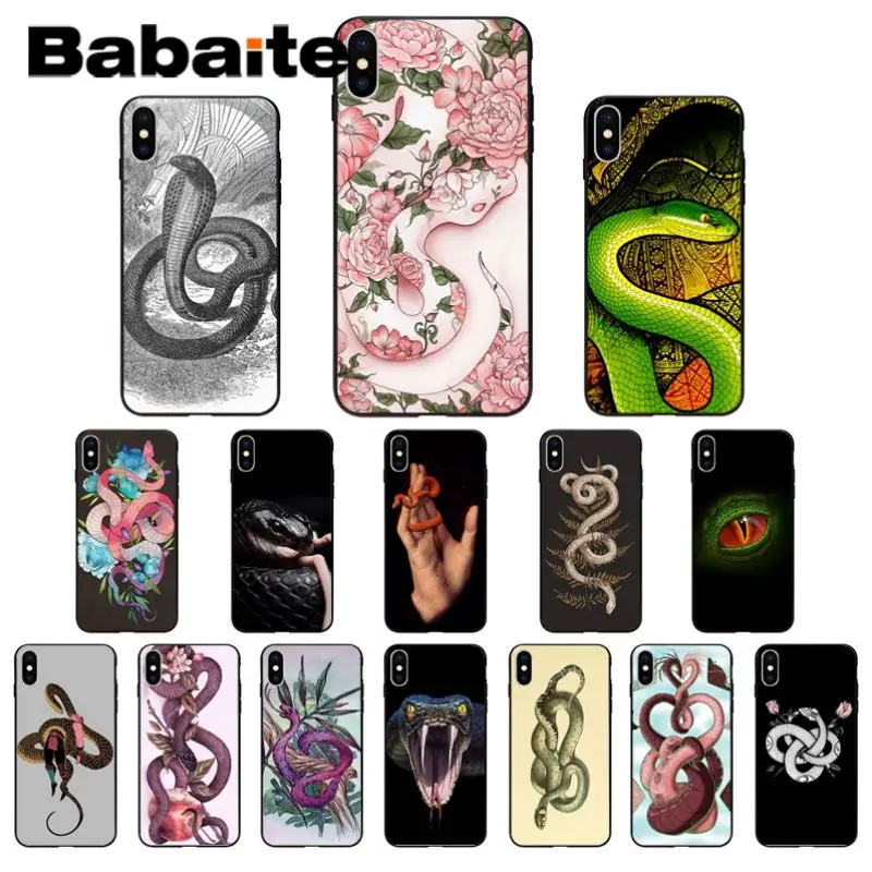 Для iphone 11pro max Милая змея красочные милые аксессуары для телефона чехол iPhone 8 7 6 6S