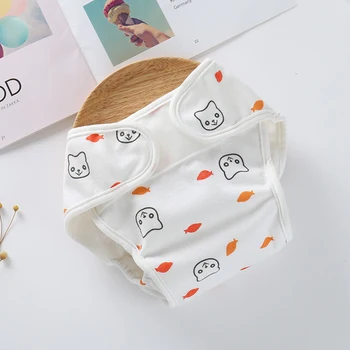 

Baby Washable Cotton Cloth Diaper Cover Reusable Baby Diapers Breathable Nappy Wrap Newborn Nappy Changing