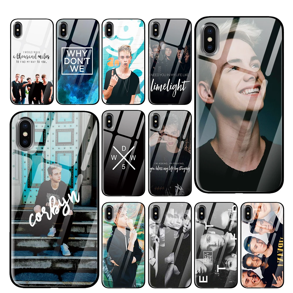 Почему бы нам не Corbyn Besson закаленное стекло телефонные чехлы для iPhone 5 5S SE 6 6s 7 8 Plus X XS Max XR задняя крышка