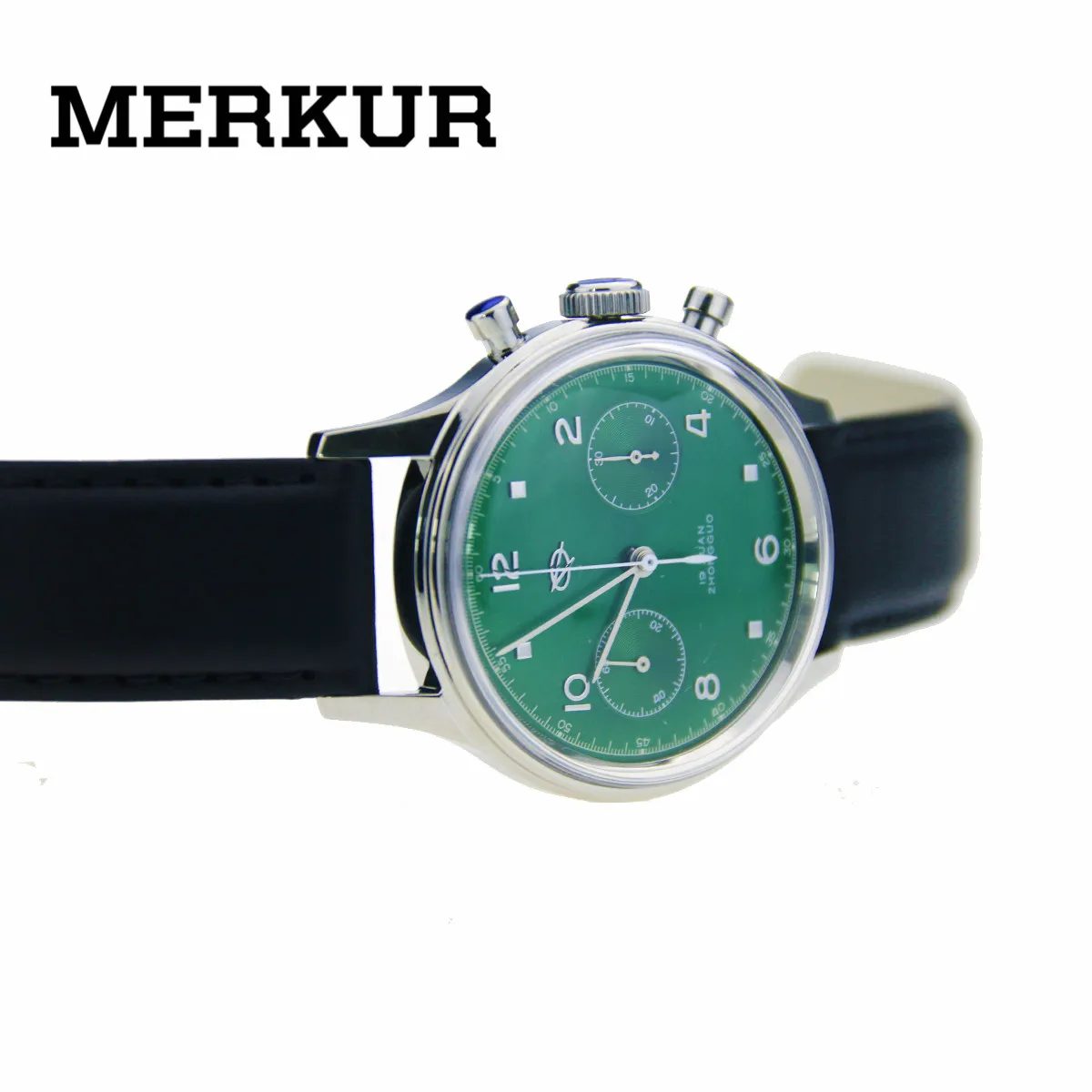 

red Star Seagull Movement Mechanical Chronograph Mens watch Pilot Official Reissue 304 St19 1963 Flieger exibition Green Dial