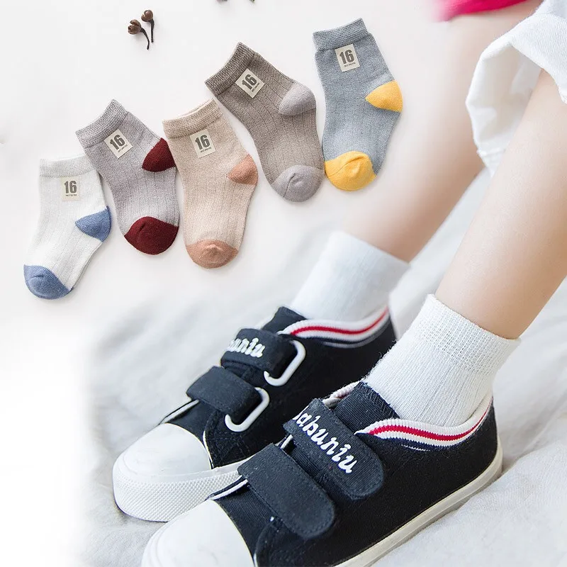 От 3 до 12 лет хлопковые белые детские носки для скейтбординга короткие спортивные носки для мальчиков - Цвет: 14
