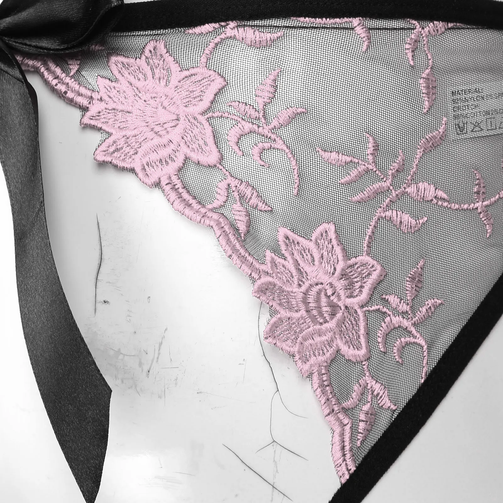 Sexy Open Crotch Panties Men Sissy Embroidered Crotchless Briefs Mesh See-Through T-back Underpants Low Waist Gay Underwear