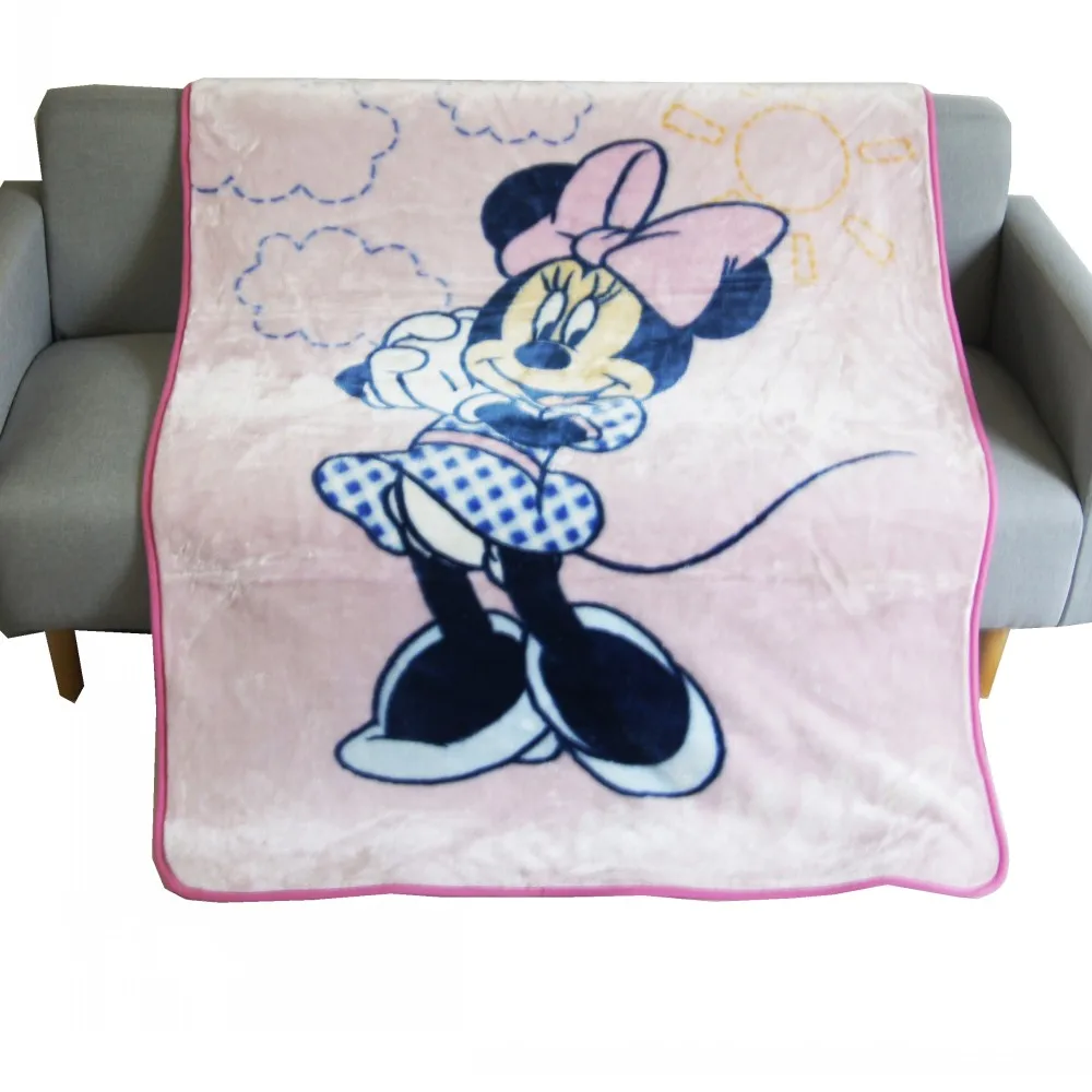 Disney Light Pink Minnie Mouse Thick Warm Raschel Weighted Blanket Throw 120x140cm 900g | Дом и сад