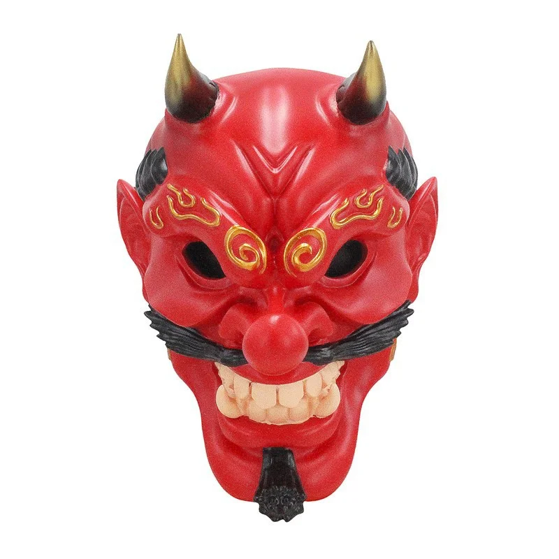 New Type Japanese Prajna Mask Hannya Mask With Long Nose Oni Devil Mask Halloween Parties