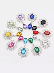 Elegant Crystal Brooch Set - Fashionable Wedding & Holiday Decorations (Random Color)