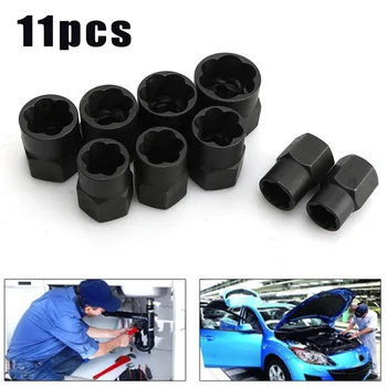 

Dents Screw Nut Extractors Loosened screws 11PCS set Broken Hex Rust Damaged