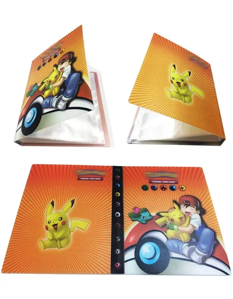 240 шт. держатель Альбом игрушки коллекции Pokemones карты Альбом Книга Топ загруженный список игрушки подарок для детей - Цвет: k