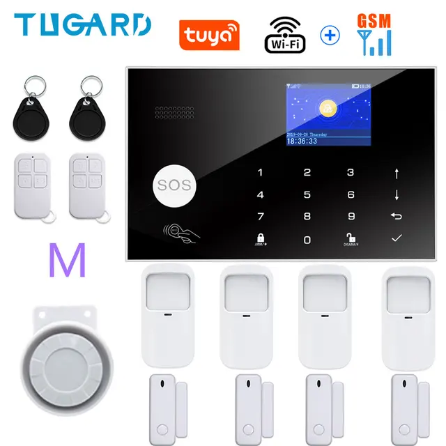 TUGARD G30 Tuya Wifi Gsm Home Burglar Security Alarm System Door Sensor Detector Kit Smart Life Alexa Google Apps Control M