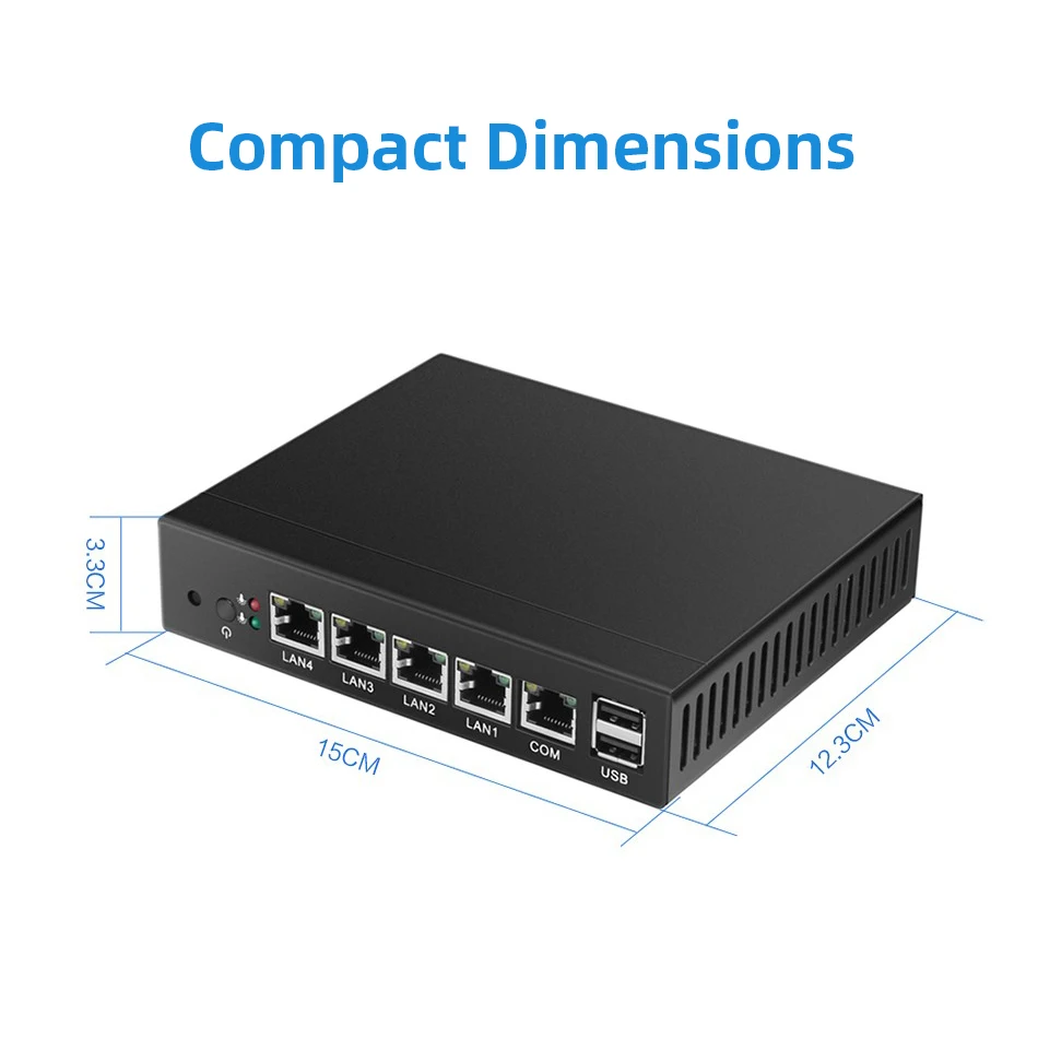 Устройство брандмауэра XCY мини ПК Intel Celeron J1900 J1800 4x Gigabit Ethernet i211 NIC поддержка Pfsense