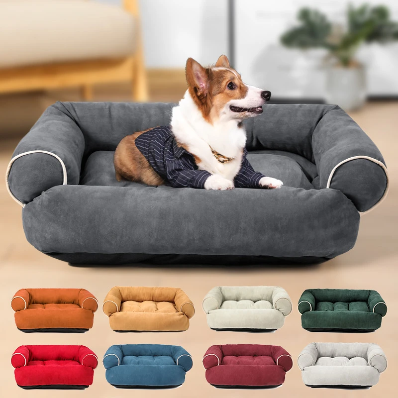 Cão Sofá Cama Canil Pet Cama Para Cães Casa Do Gato Camas Para Grande  Filhote De Cachorro Produtos Animais De Estimação Coxim Esteira  Espreguiçadeira Banco Sofá - Camas Para Cães - AliExpress