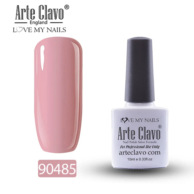 90485 Arte Clavo Гель-лак для ногтей дизайн УФ 10 пилка для ногтей длительный Гель-лак Lucky розовый цвет Гибридный гвоздь искусство - Цвет: 90485