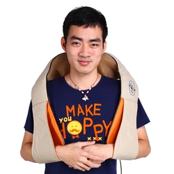 Electronic Infrare Heat Kneading Massager Shoulder Neck Relax Pain Relief for Home/Car Use Body Neck Massager Multifunctional