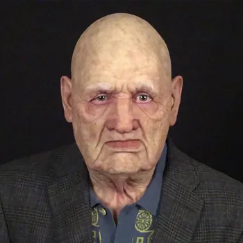 

Halloween Old Man Mask Creepy Wrinkle Costume Mask Realistic Latex Masquerade Carnival Horror Funny Latex Mask Kerst 2020 Masque