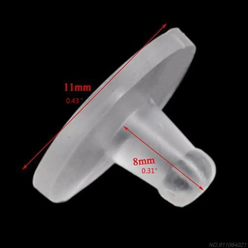  Silicone Earring Backs,Clear Rubber Earring Backs,Earring  Safety Back Stopper Clutch Ear Locking with Pad (Pack of 100)
