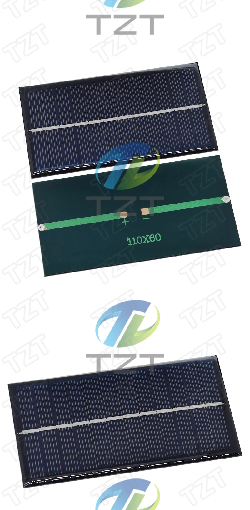 GREATZT 6V 160mA 0,96W Solarpanel 110X60MM Standard Epoxy Polykristallines Silizium DIY Batterieleistungslademodul Mini Solar – Detail 7