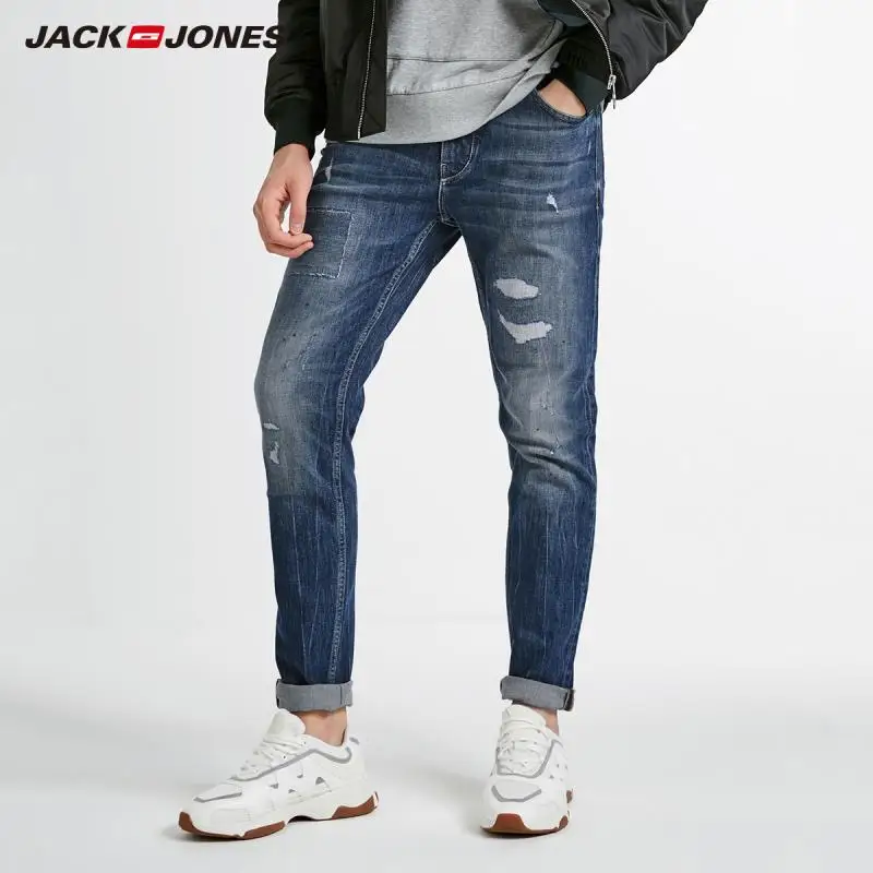 JackJones зимние мужские модные трендовые повседневные джинсы 218432515