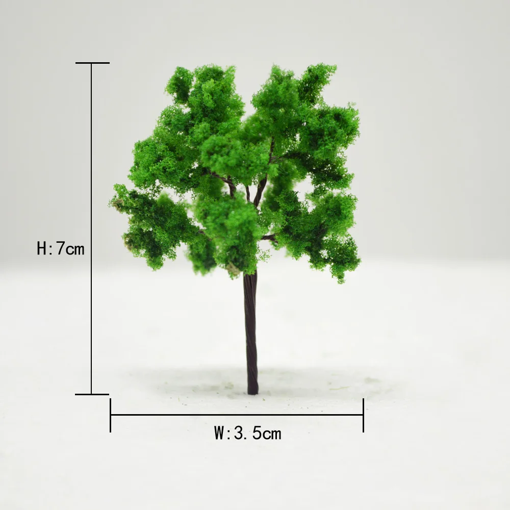 

Teraysun 100pcs mini model wire tree 70/35 miniature iron wire tree for model trains ho scale