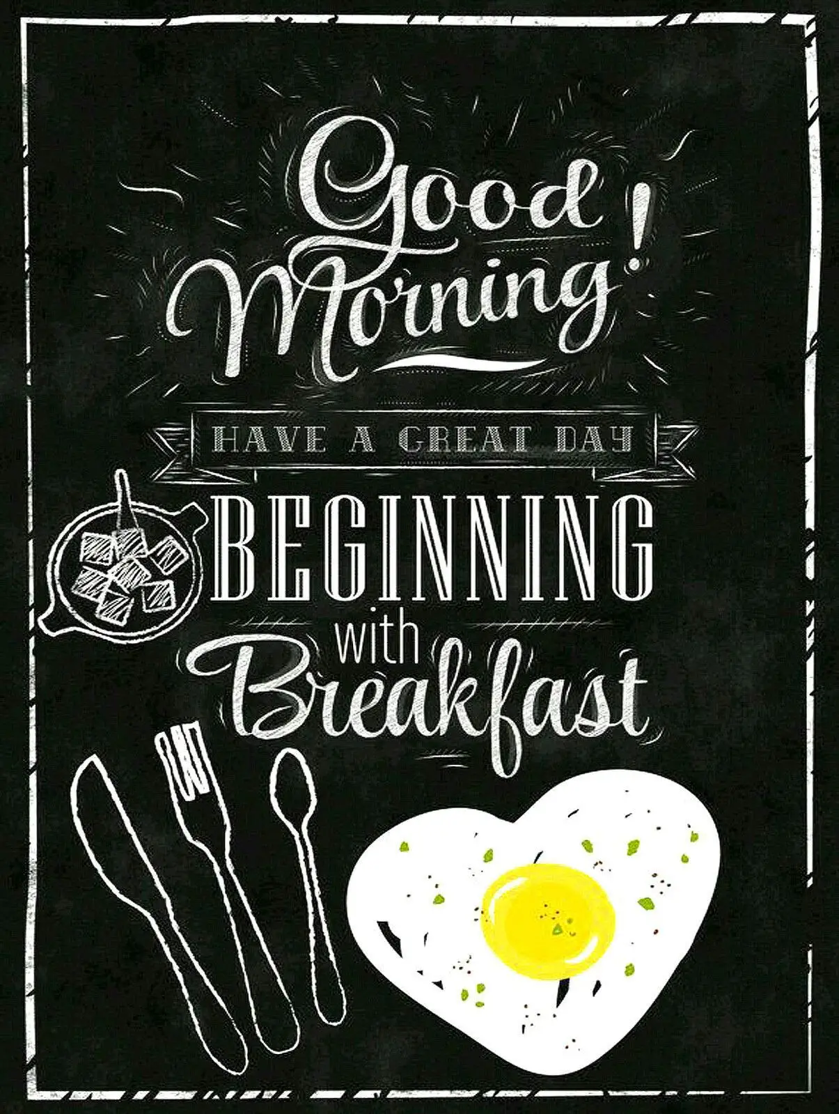 

Good Morning Breakfast Retro Metal Sign Vintage Man Cave Kitchen 8"x12"