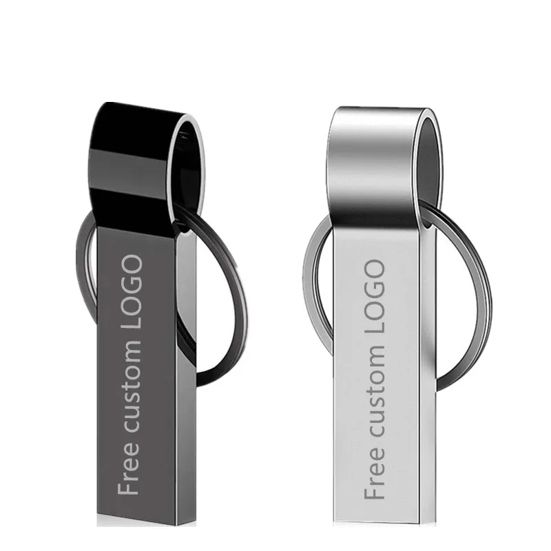 

Metal Usb Flash Drive 64gb Usb 2.0 Pen Drive 32gb 16gb 8gb 4gb 128gb u disk cle usb Stick Pendrive Memoria Stick Free Print LOGO