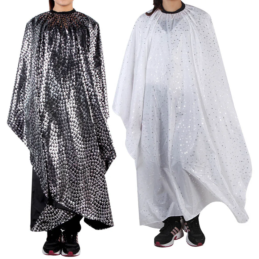 

Waterproof Hair Cut Cloth Hairdresser Barbers Hairdressing Cape Gown Salon Apron for Adult Hair Styling Tools 2 Colors