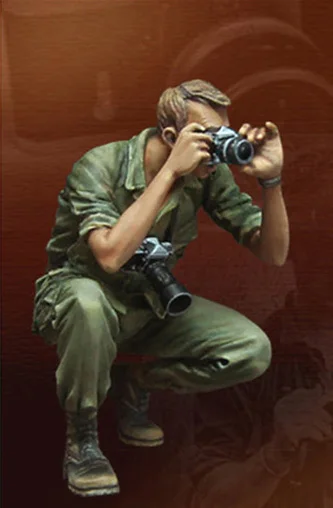 Модель из смолы 1/35 строительный комплект фигурка война фотограф-корреспондент |