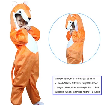 

Children Kids Cartoon Animal Costumes Performance Suit Girls Boys Fox Children's Day Halloween Christmas Costumes Jumpsuit