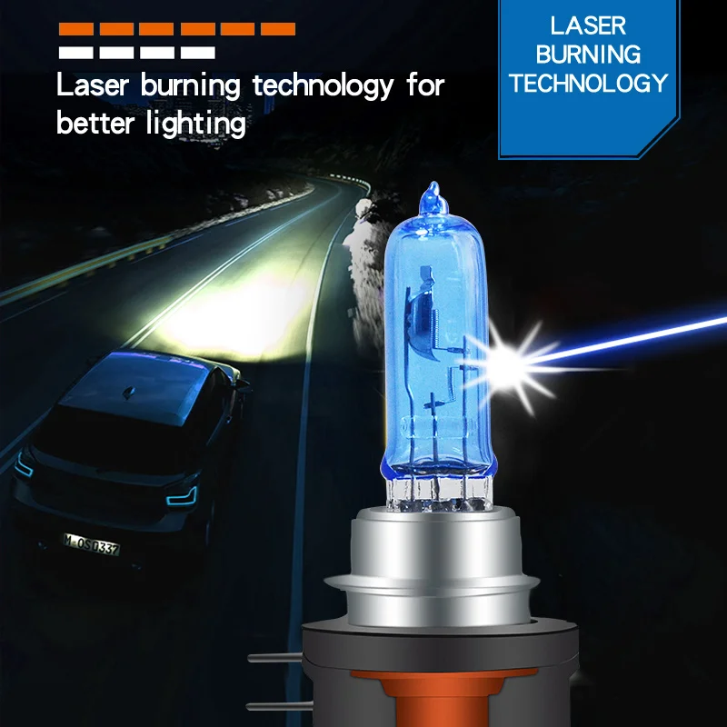 Car Light H15 H16 9004 9007 9012 880 881Auto halogen lamp bulb Fog Lights 12V Super White Headlights Lamp