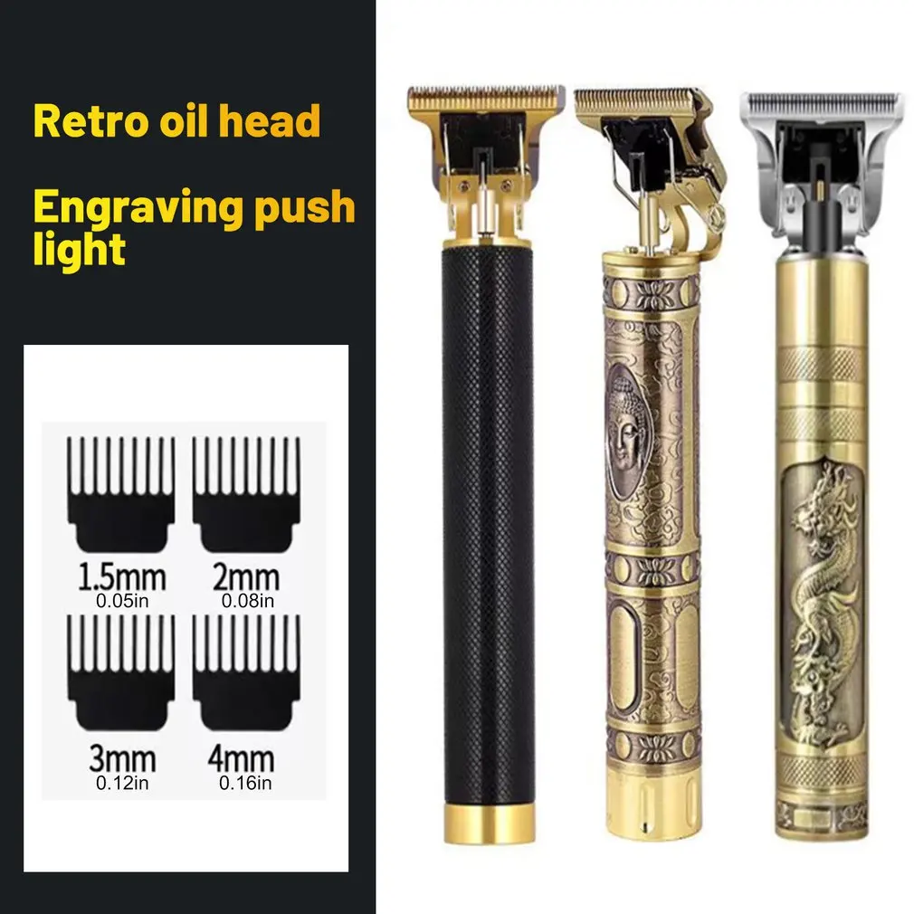Professional Men&amp#39s Hair Clipper Dragon Rechargeable Shaver Beard Trimmer Cutting Machine Barber |