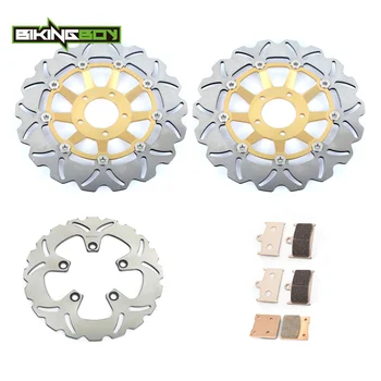 

BIKINGBOY Front Rear Brake Discs Disks Rotors Pads For Suzuki GSX-R 1100 89 90 91 92 GSXR 750 88 89 90 91 92 93 GSXR 600 W 92 93