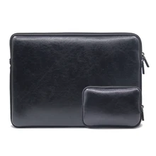 Кожаный чехол для ноутбука 1" 15" Портативный бизнес-чехол для ноутбука с небольшой сумкой для MacBook/lenovo/Asus