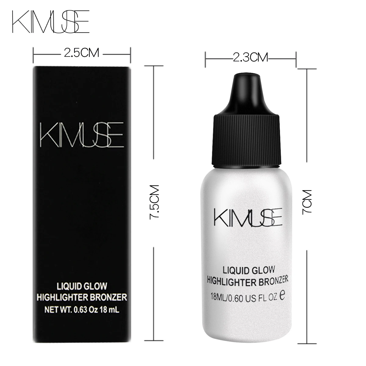 Жидкая светящаяся хайлайтер KIMUSE бронзатор для макияжа Мерцающая консилер основа