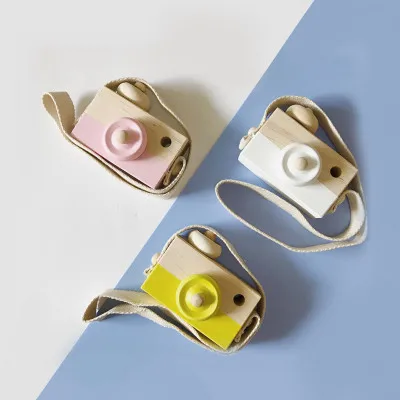 

Children's Creative Hand-made Toys Wooden Camera Model House Decorations Baby Photography Accessories Infant Shoot Ornaments