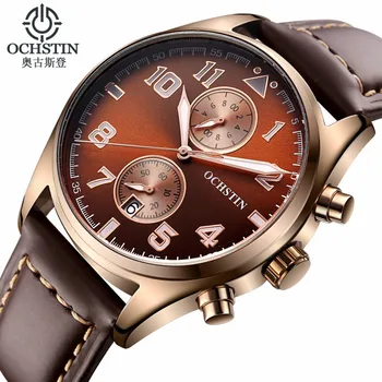 

OCHSTIN Top Brand Men Military Sports Quartz Watches Fashion Casual Chronograph Calendar Luminous Waterproof Wrist Watch