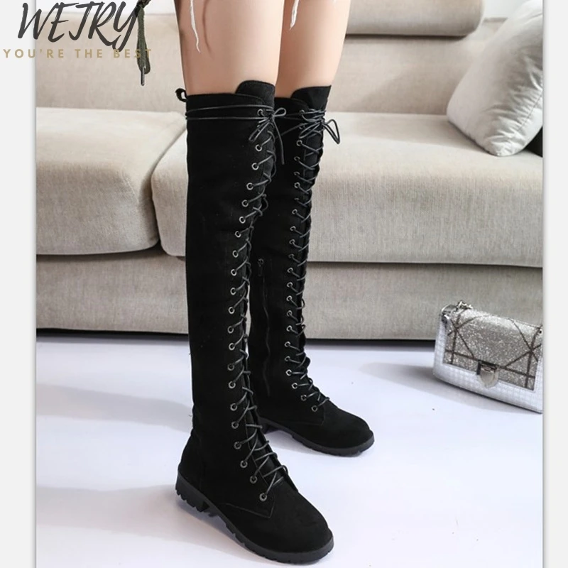 Knee Boots Plus Size 43 Platfrom 