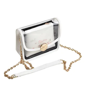 

Maison Fabre Bag Messenger Bag Women Two Pieces Set Jelly Transparent Crossbody Bag Messenger Bag Casual Shoulder Bag